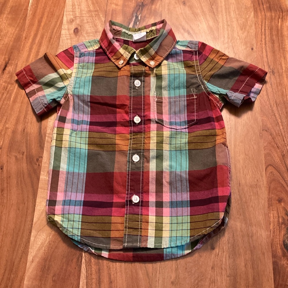 Baby Gap Plaid Multicolor Kids Shirt